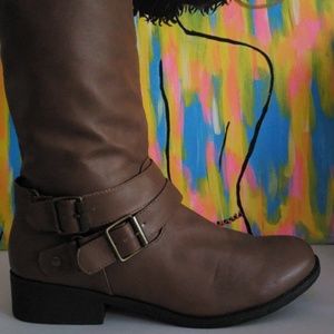 Charlotte Russe Cognac Tall Boot